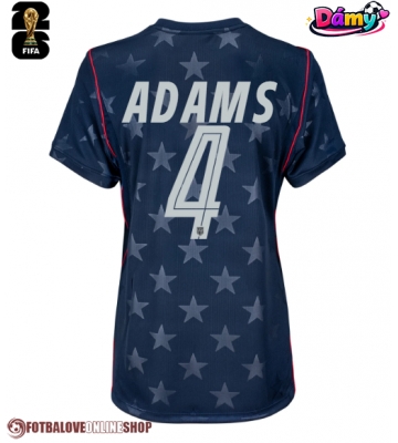 Spojené státy Tyler Adams #4 Venkovní Dres pro Dámy MS 2026 Krátkým Rukávem